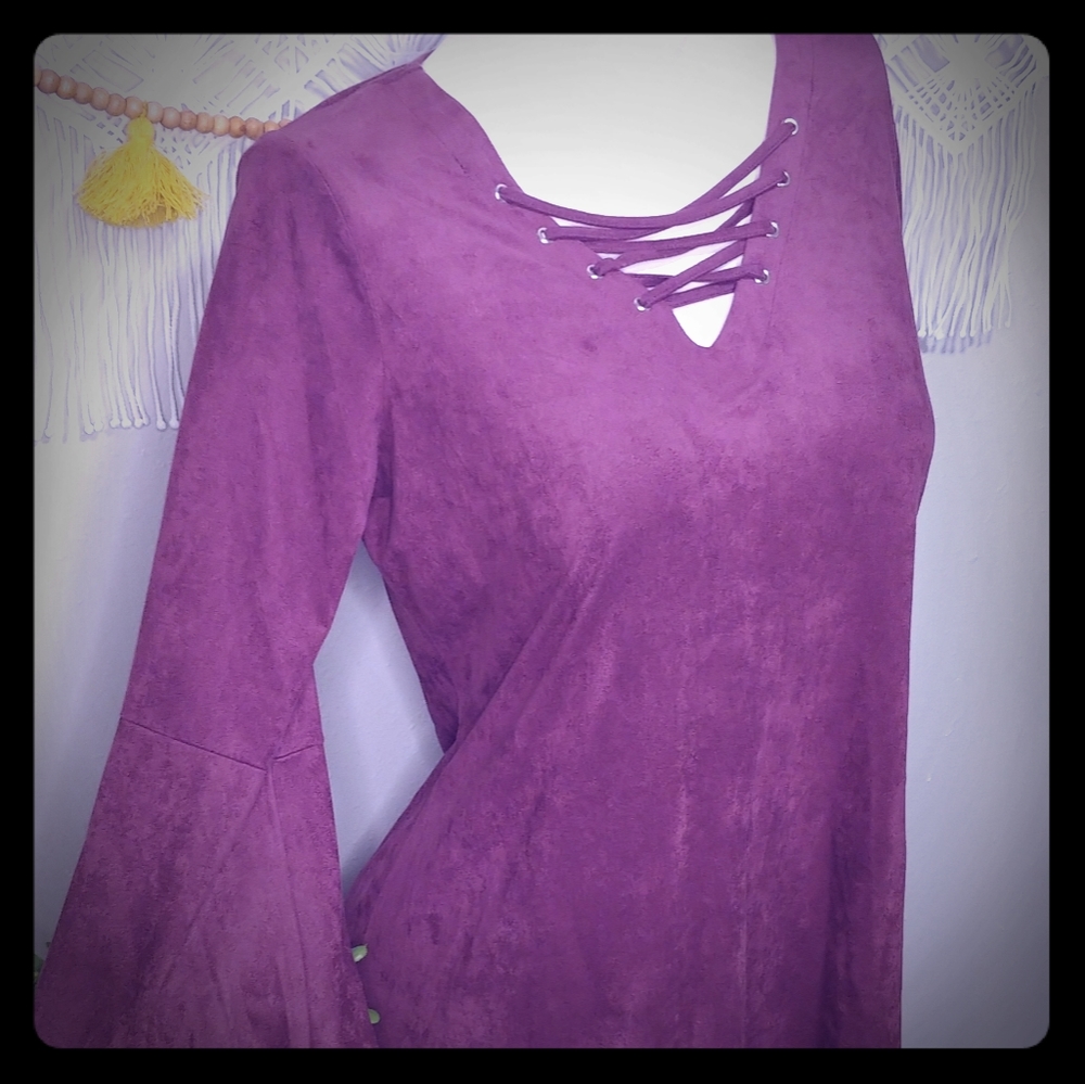 ✔Relativity Wine Red Tunic